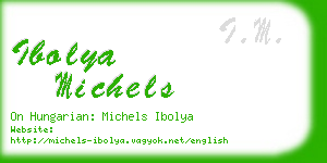 ibolya michels business card